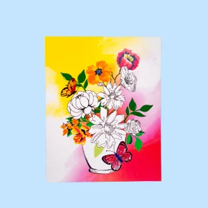 Bộ Tranh Tô Màu Sáng Tạo Hoa Lá 5