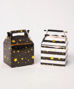 Set trang trí sinh nhật tone đen vàng 4