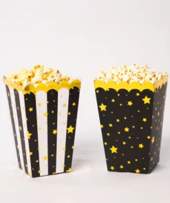 Set trang trí sinh nhật tone đen vàng 5